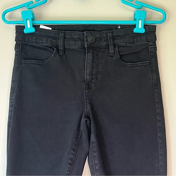 American Eagle Black Distressed NE(X)T Level Stretch Jegging Size 4 - Picture 3 of 14